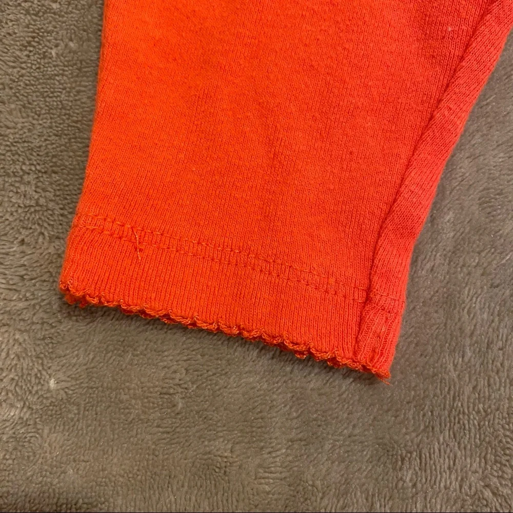 Carter's Baby Orange Lettuce Trim Pants Size 3 Months